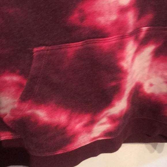 Stylish Pink Tie Die Splatter Champion Hoodie - Picture 5 of 6